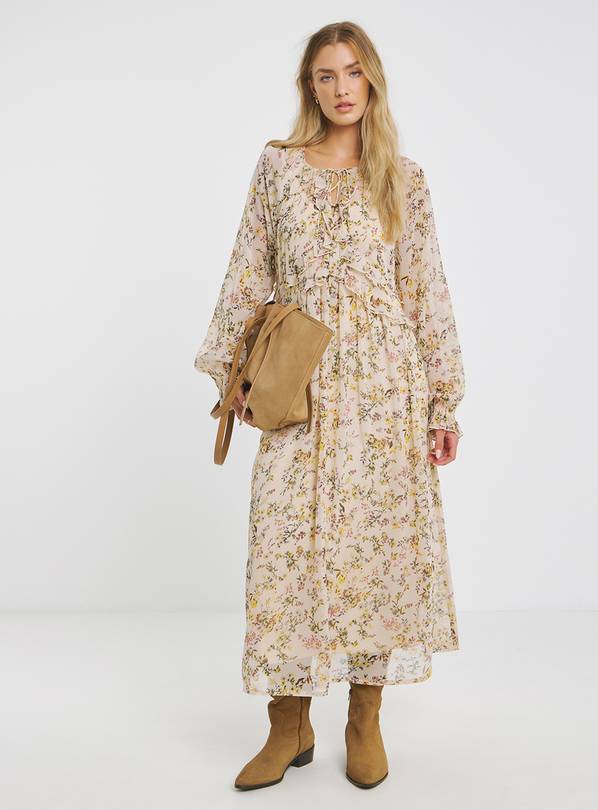 SIMPLY BE Georgette Frill Maxi Dress 10